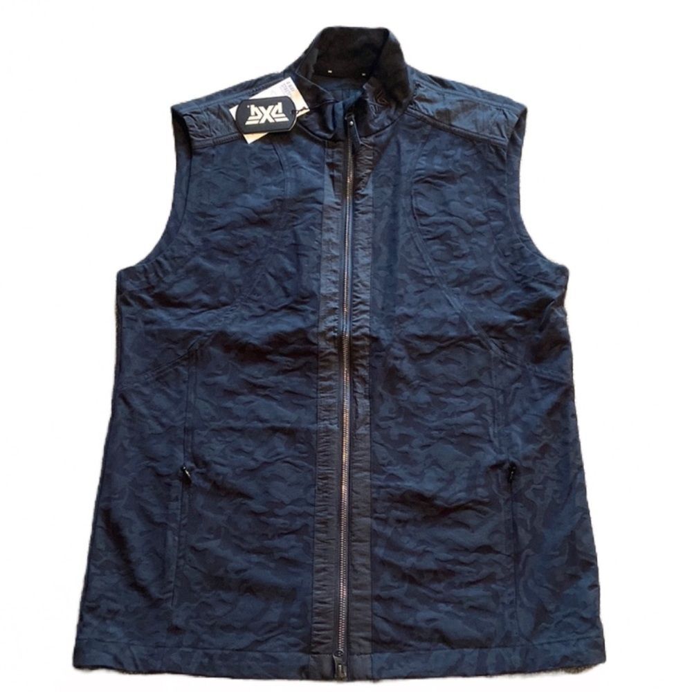 NWT PXG MENS DARKNESS HIGH COLLAR GOLF PUFFER VEST SIZE SMALL MADE IN ITALY